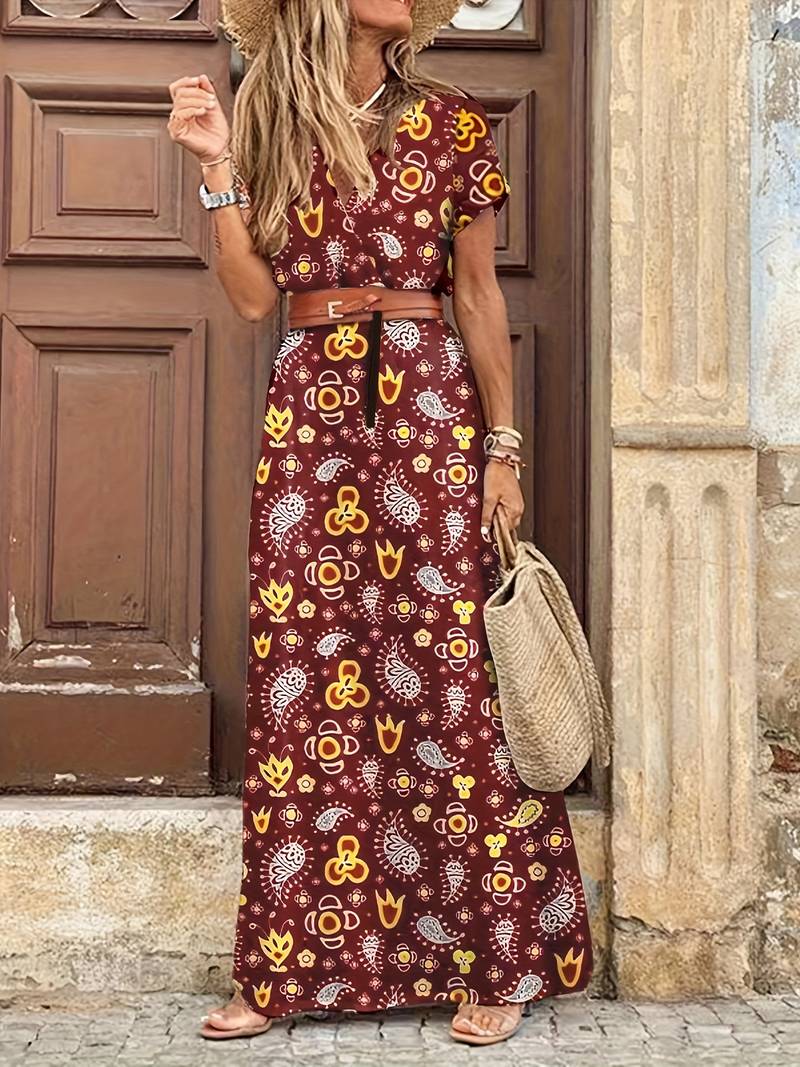 Floral-Elegance Maxi Dress