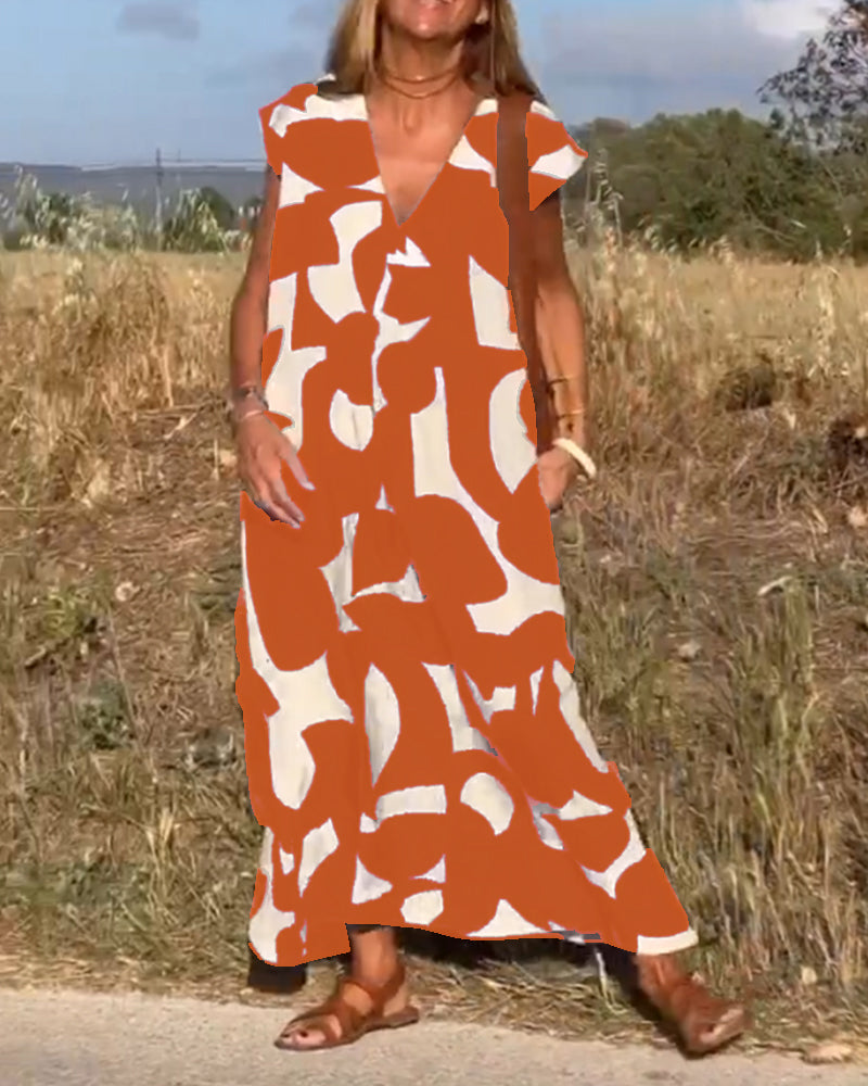 Elegant A-Line Maxi Dress