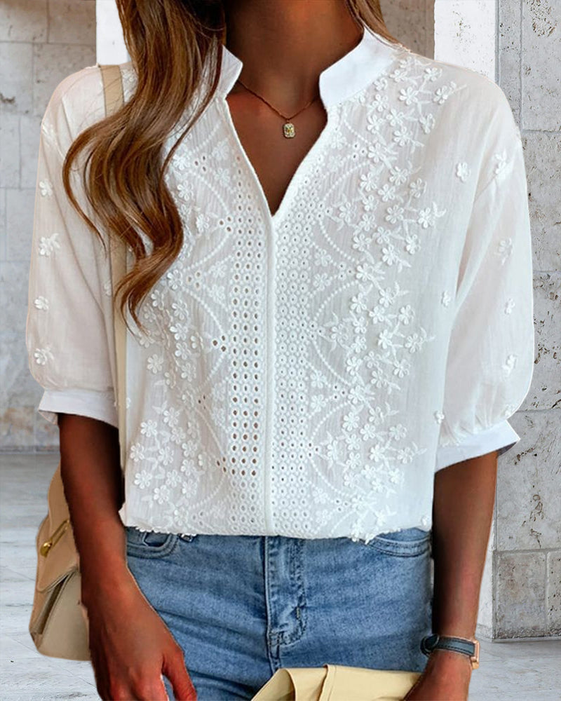 Office-Ready Puff Sleeve Blouse