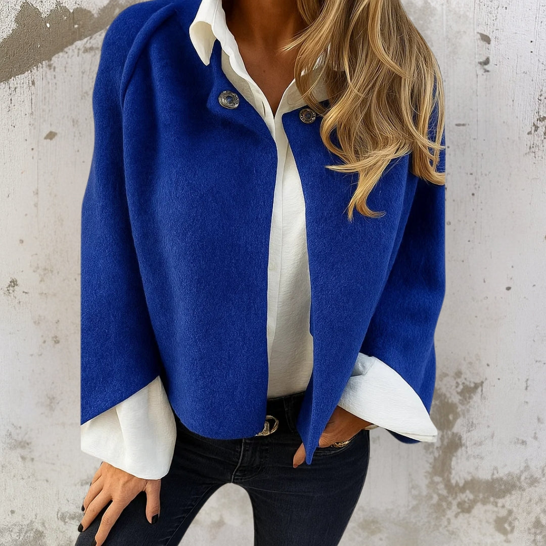 Cashmere-Soft Cropped Jacket