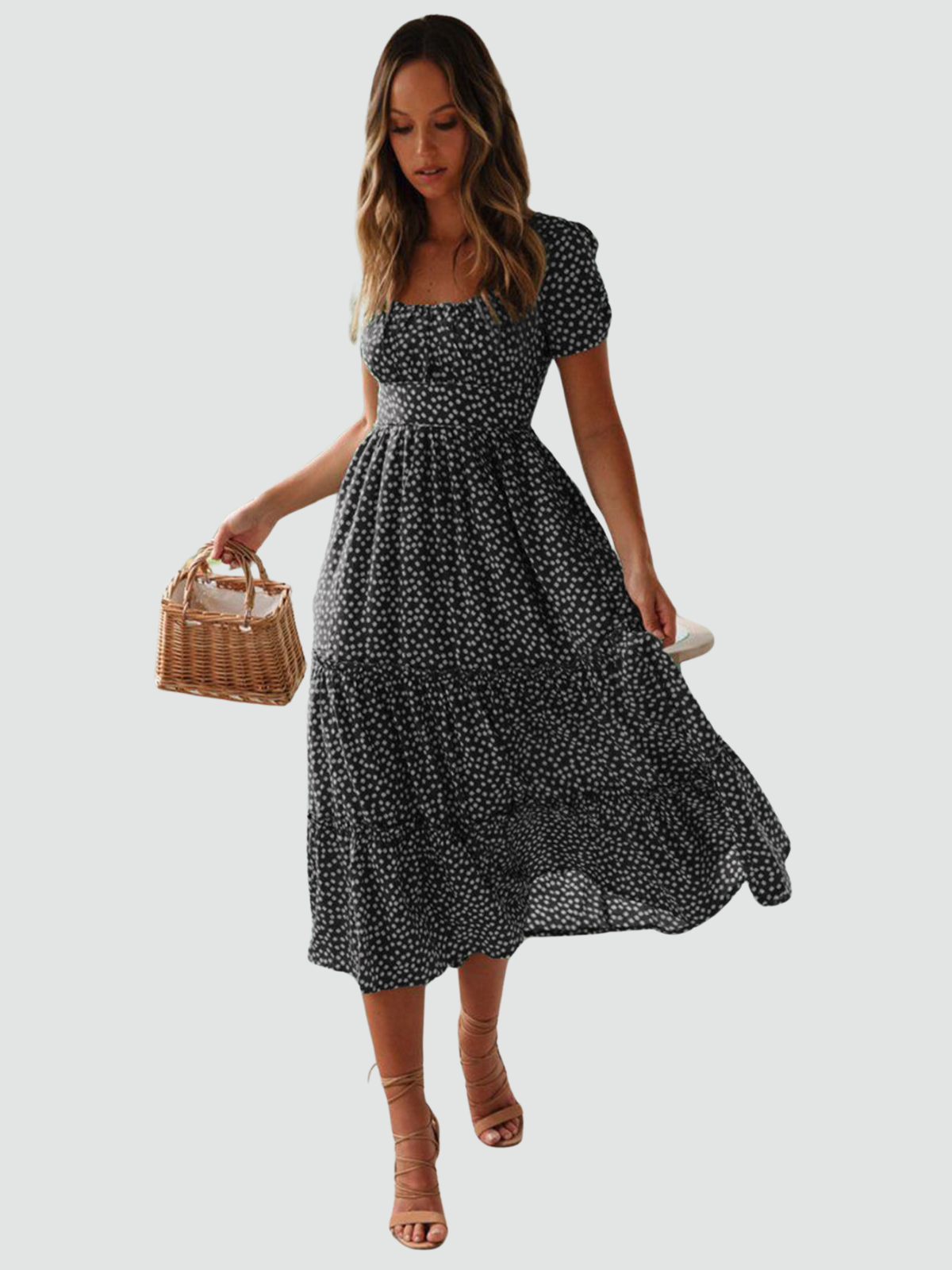 Timeless Vintage Charm Midi Dress