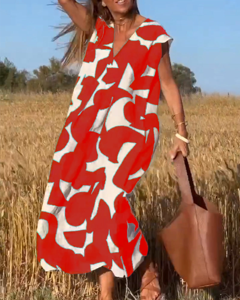 Elegant A-Line Maxi Dress
