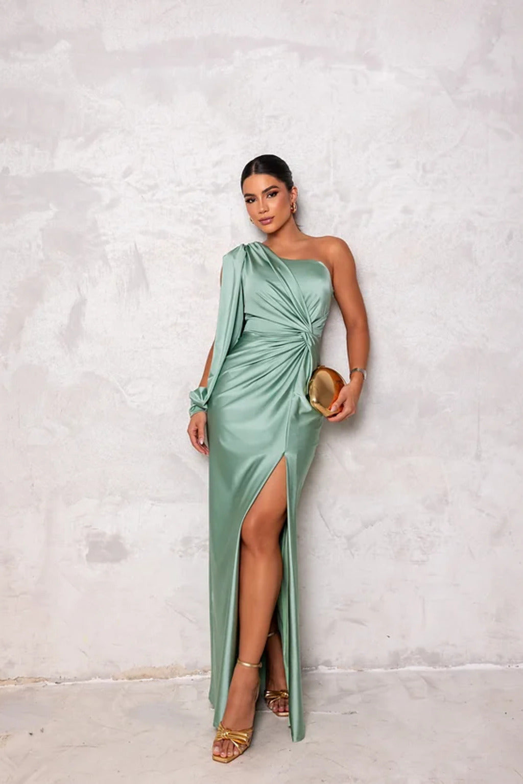 Alluring Satin Maxi for Elegant Evenings