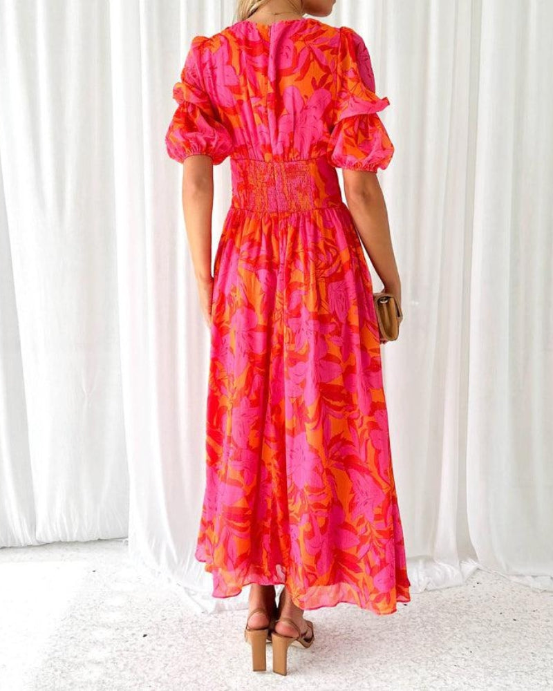 Effortless Elegance Red Maxi Dress