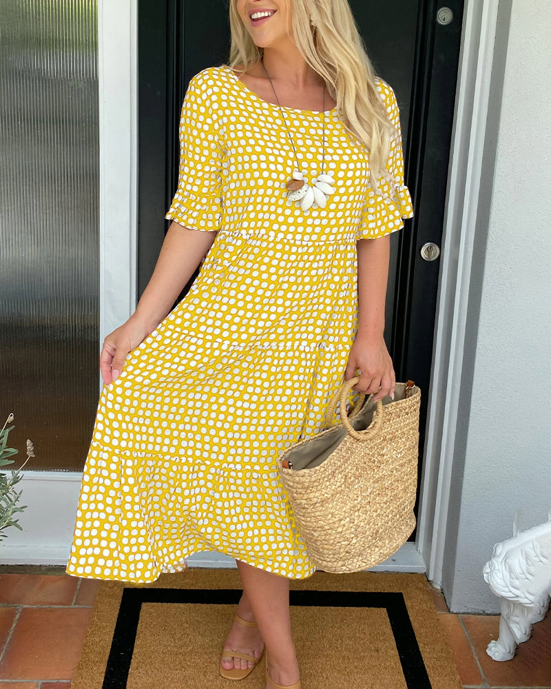 Flirty Vintage Polka Dot Dress