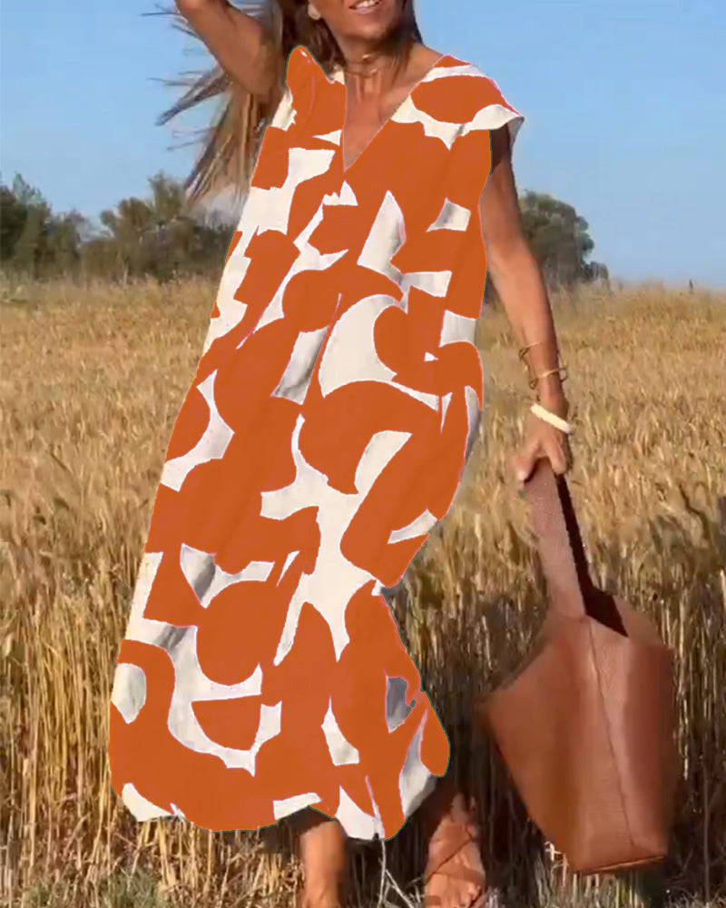 Elegant A-Line Maxi Dress