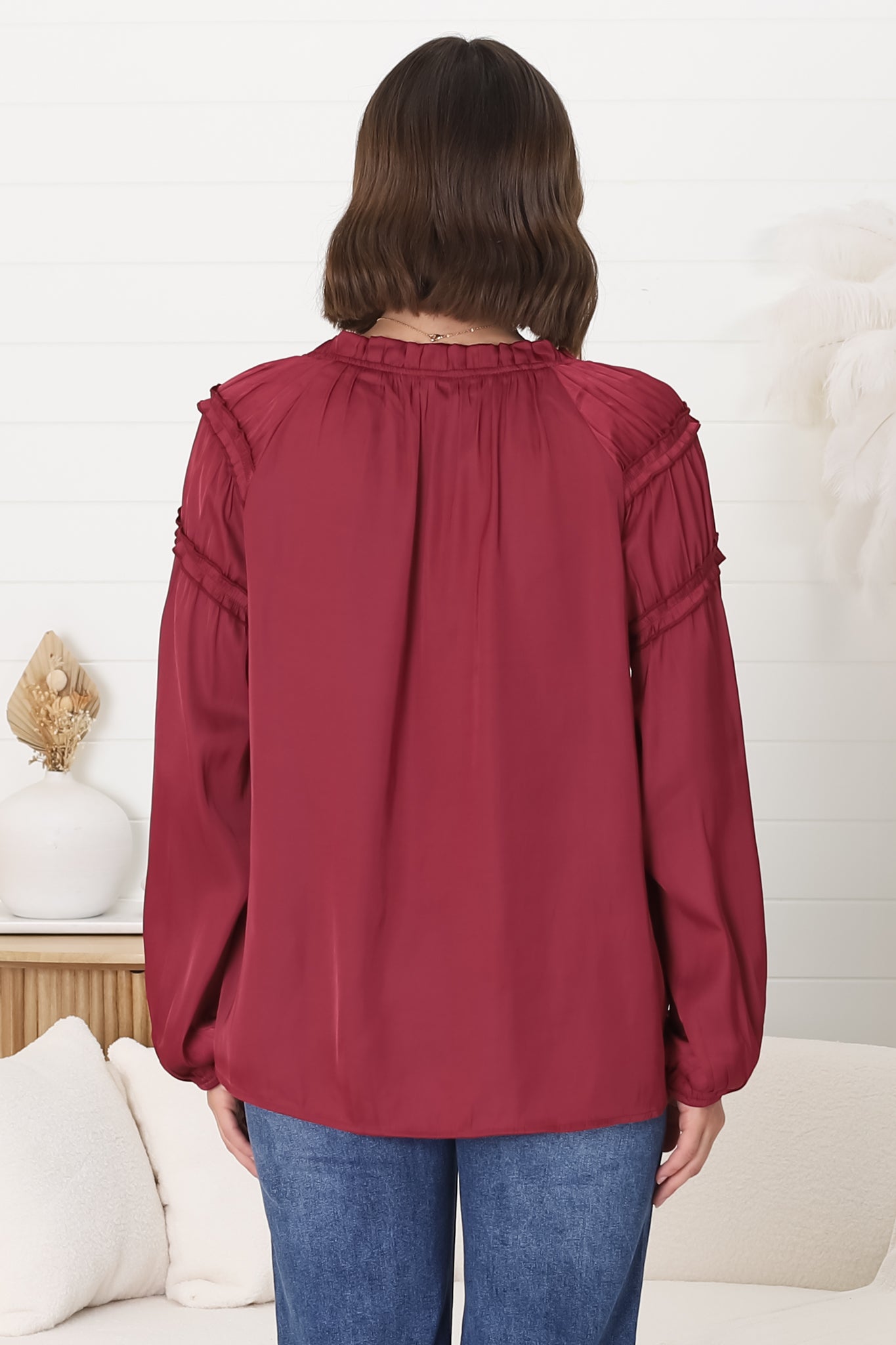 Elegant Wine Blouse