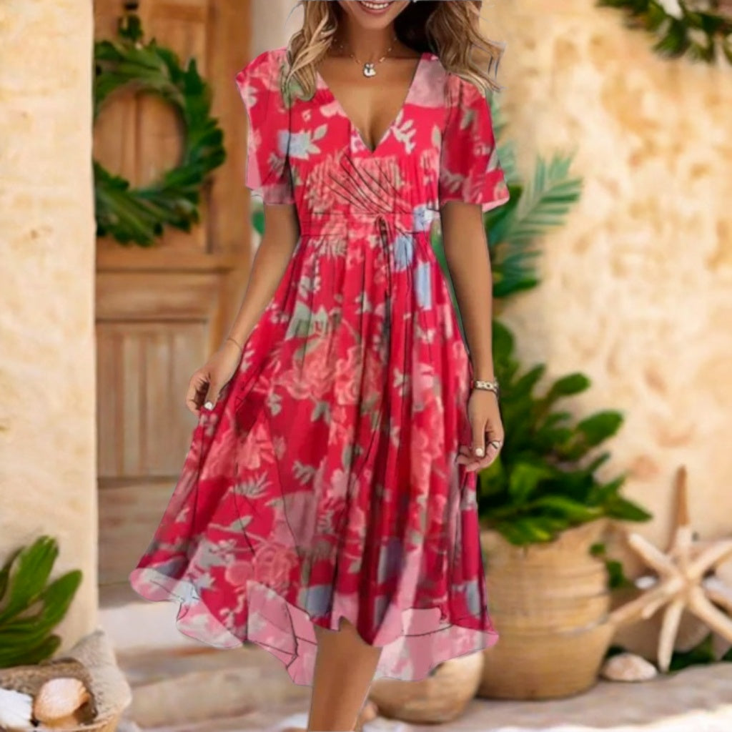Elegant Everyday V-Neck Comfort Dress