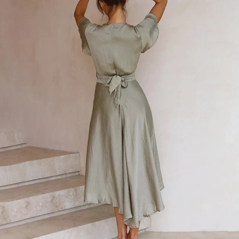 Effortless Elegance Satin Dress