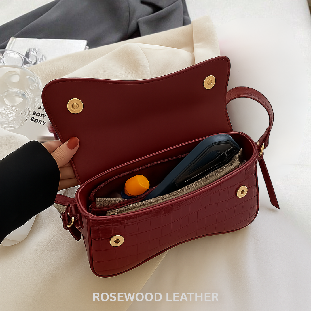 Elegant Croc Shoulder Bag