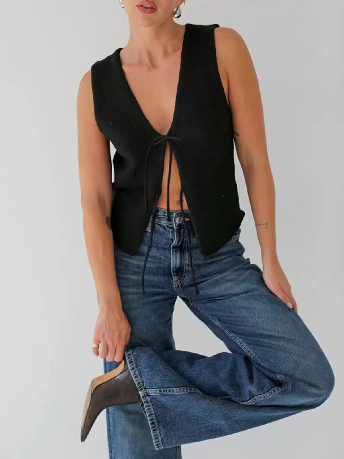Chic Knot Sweater Vest