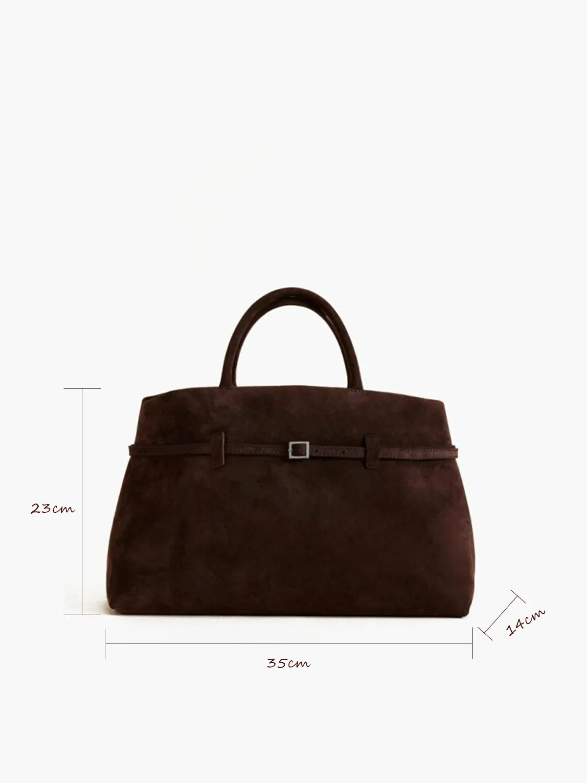 Sophisticated Buckle Top Handle Bag