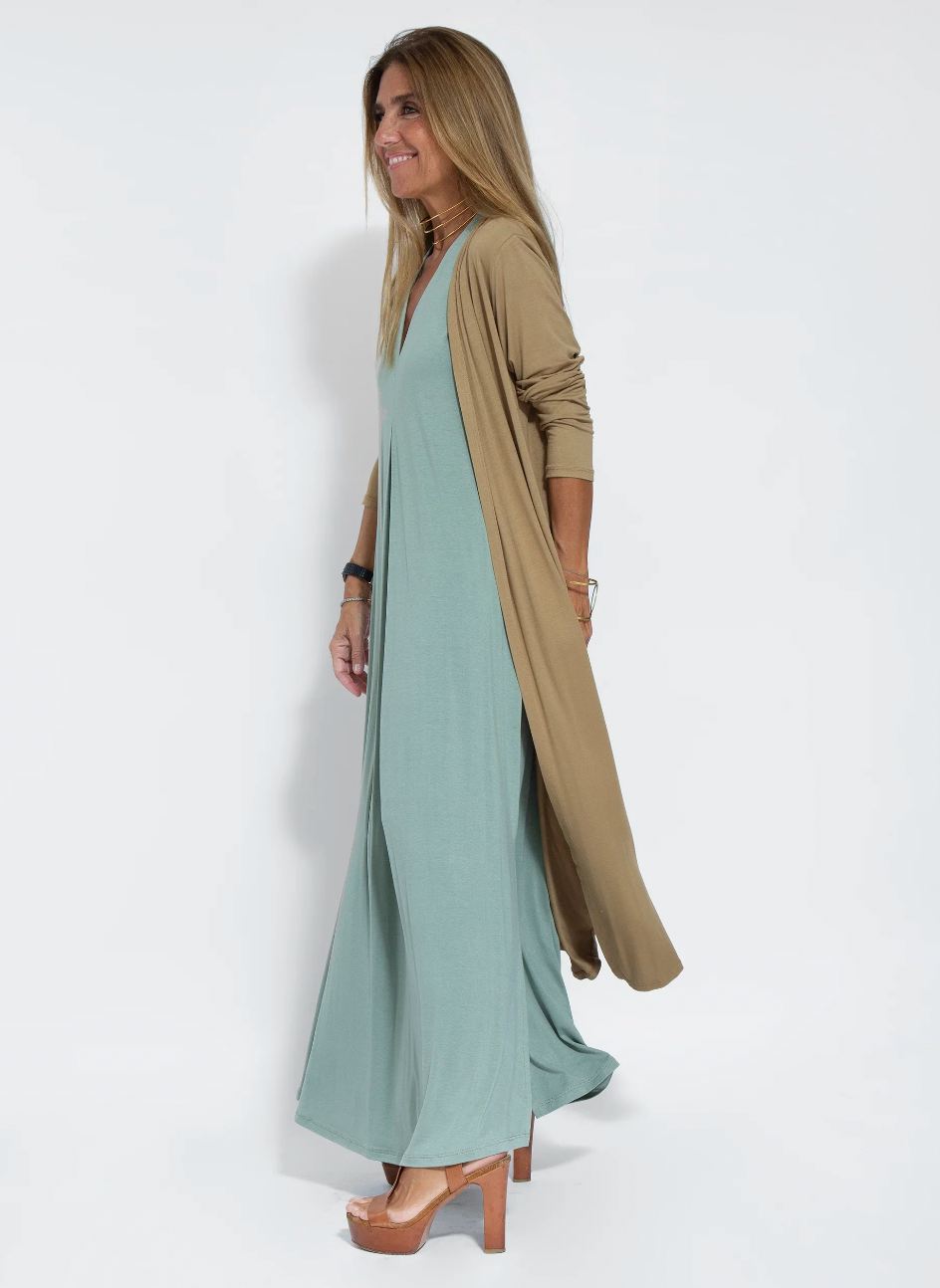 Sculpting Dress & Chic Vest Set