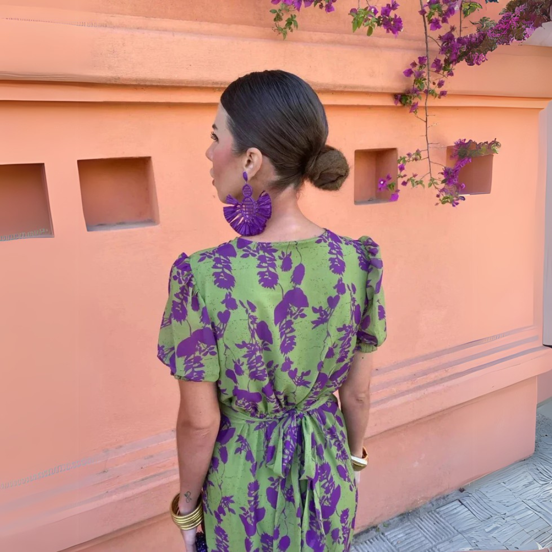 Chic Floral Comfort Dress