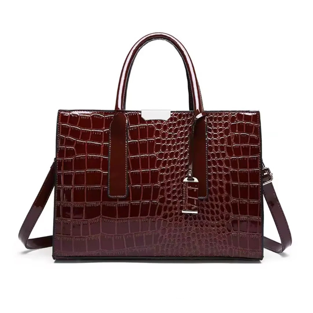 Croc-Embossed Carryall