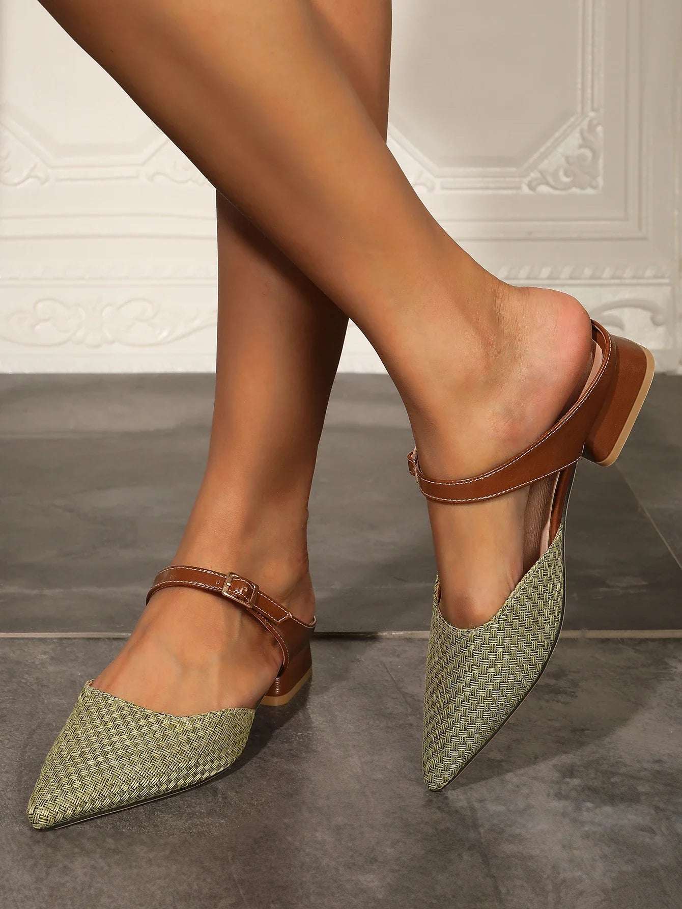 Sage-Glow Mules