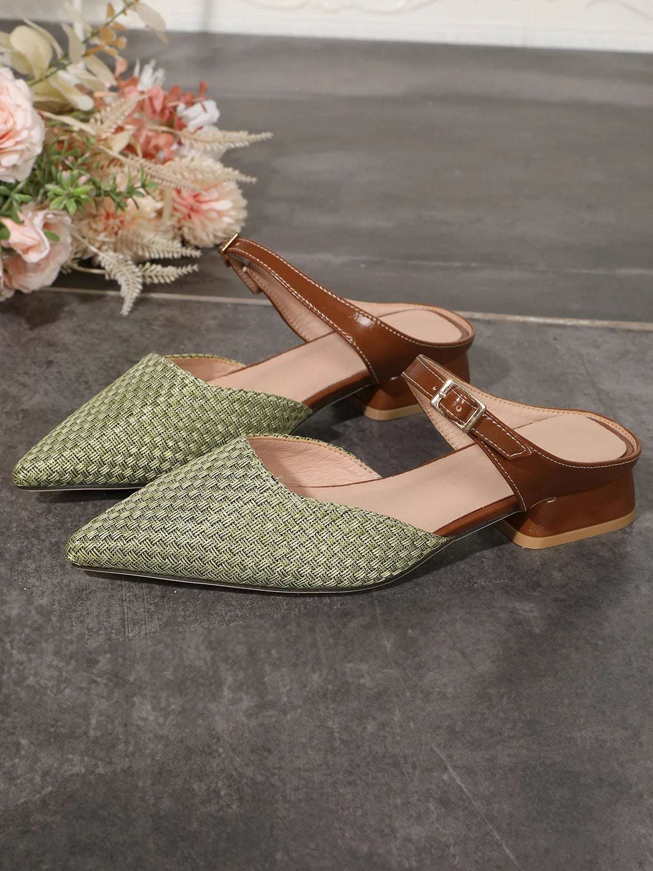 Sage-Glow Mules