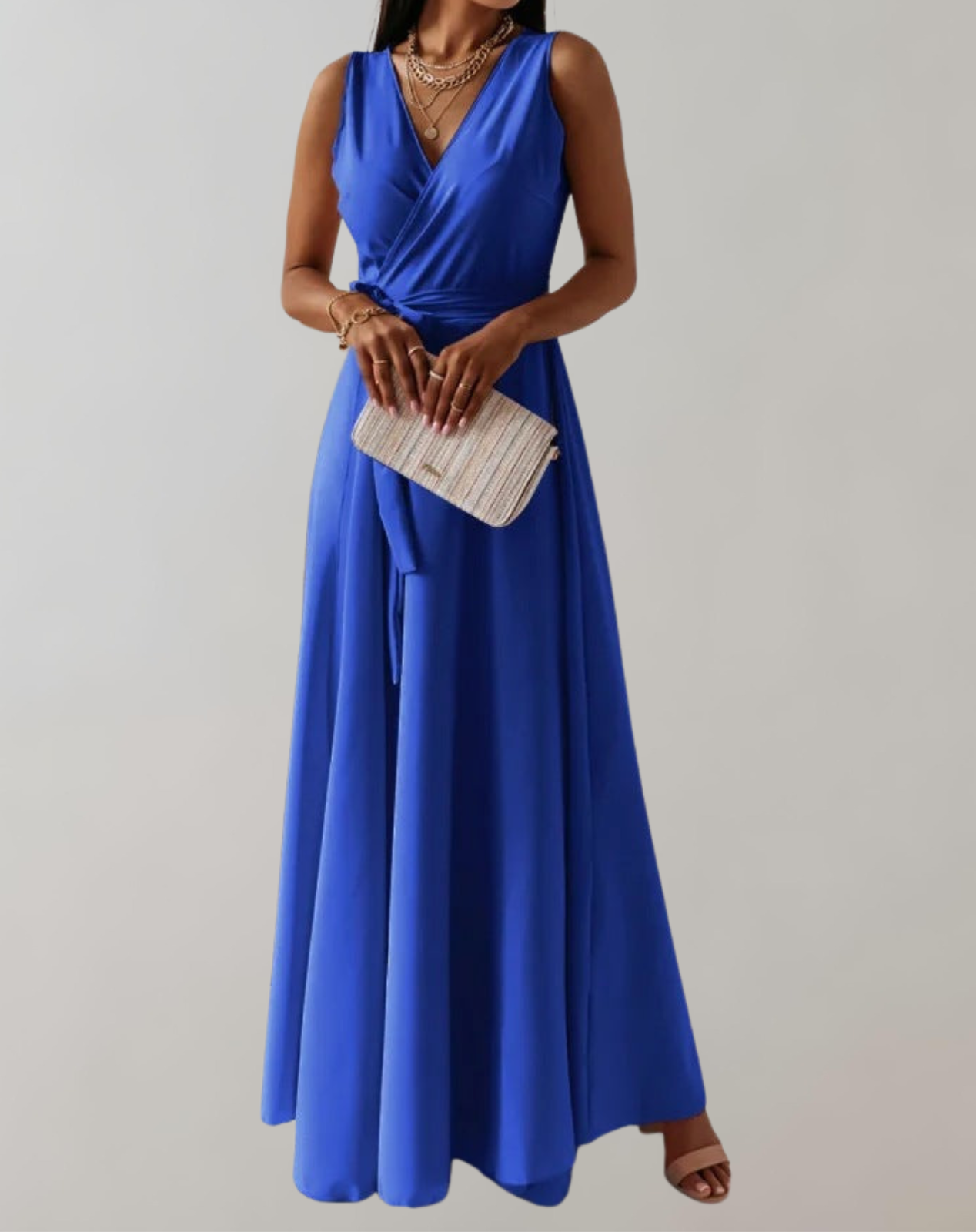 Elegant Silhouette Maxi Dress