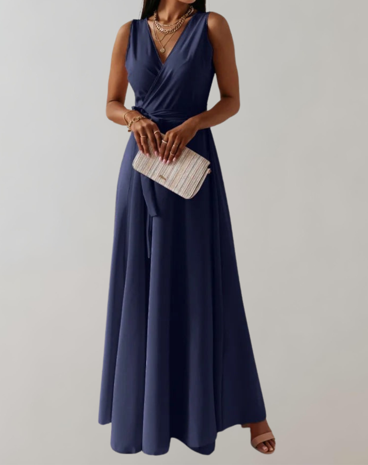 Elegant Silhouette Maxi Dress