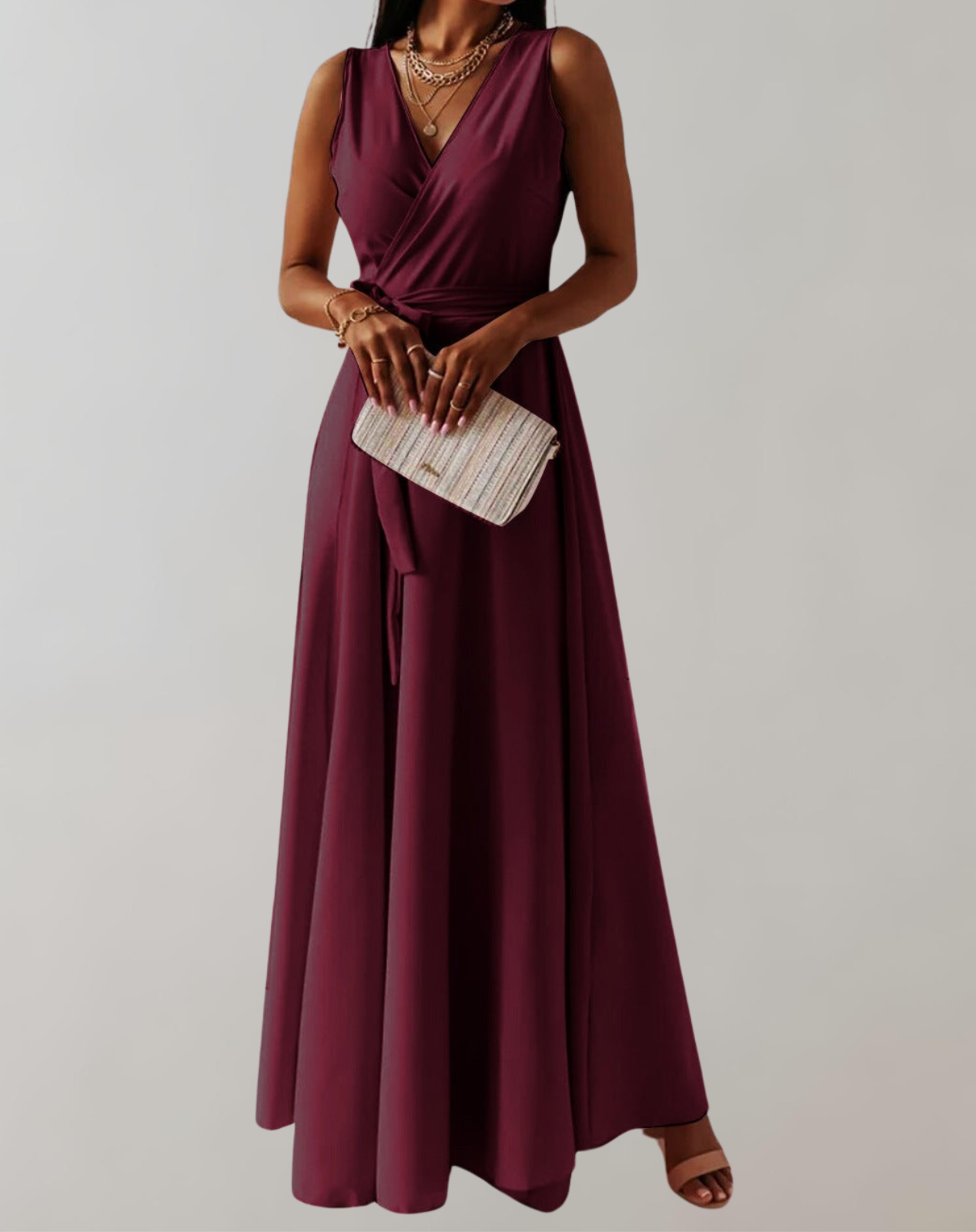 Elegant Silhouette Maxi Dress