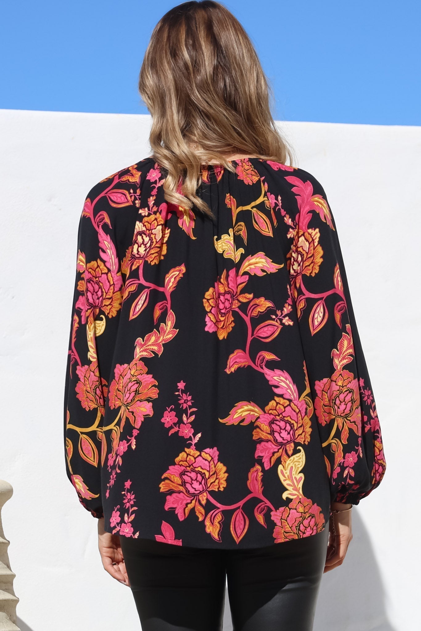 All-Day Floral Comfort Blouse