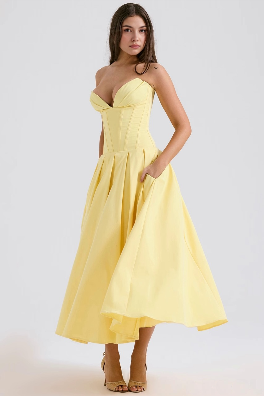 Tulle-Elegance Midi Dress