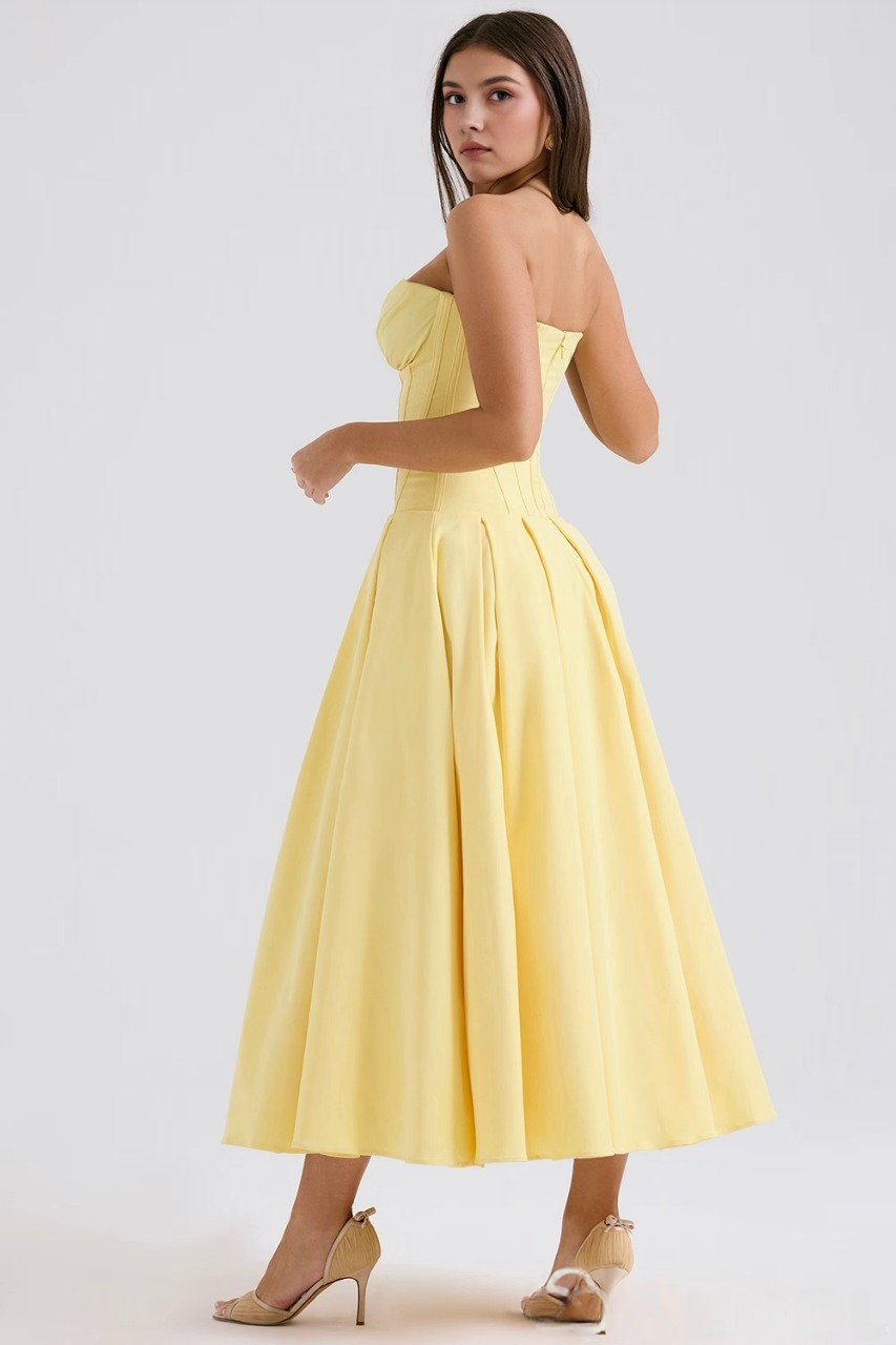 Tulle-Elegance Midi Dress