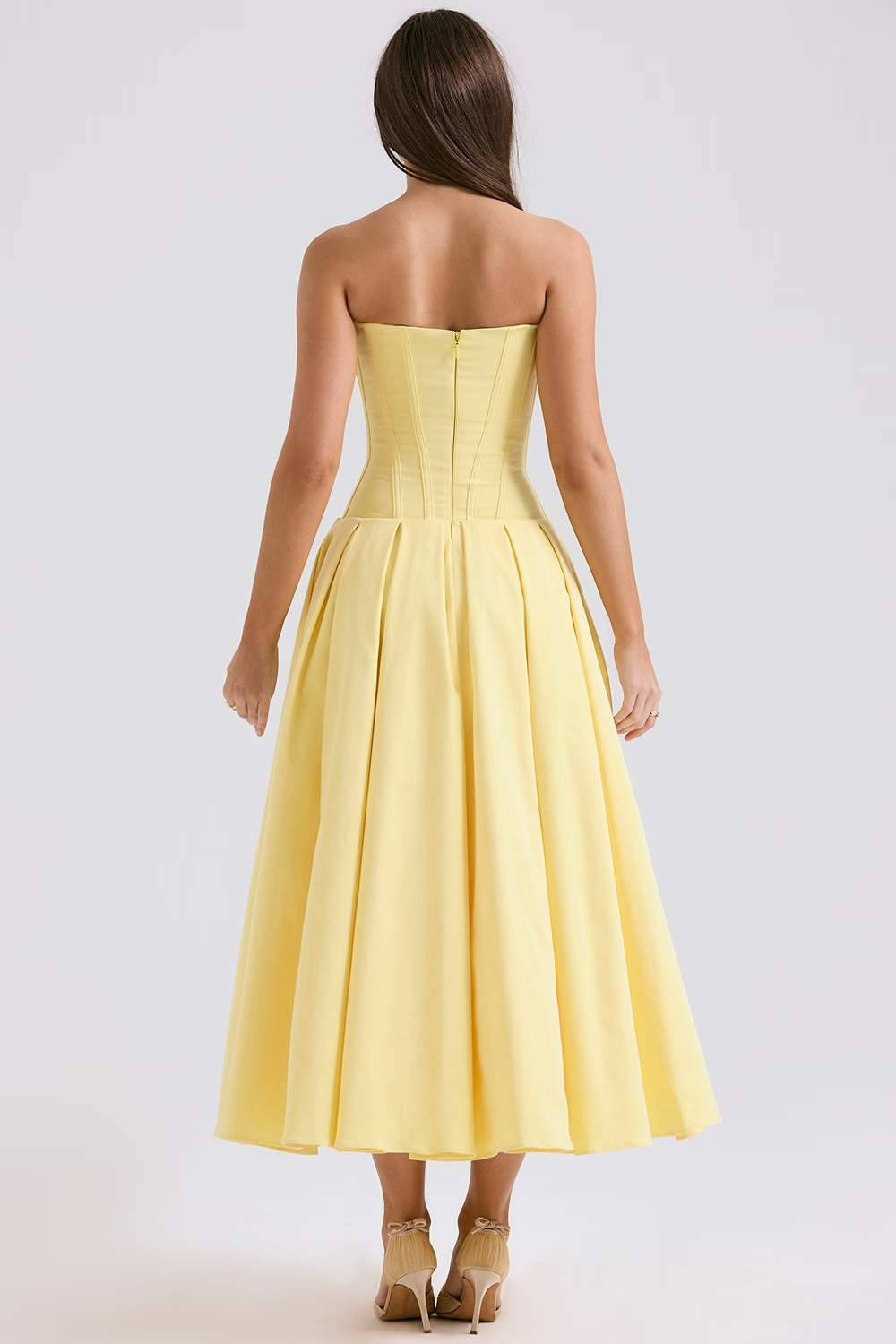 Tulle-Elegance Midi Dress