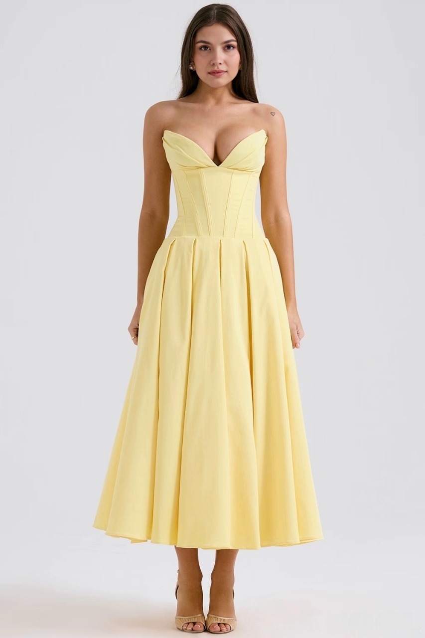 Tulle-Elegance Midi Dress
