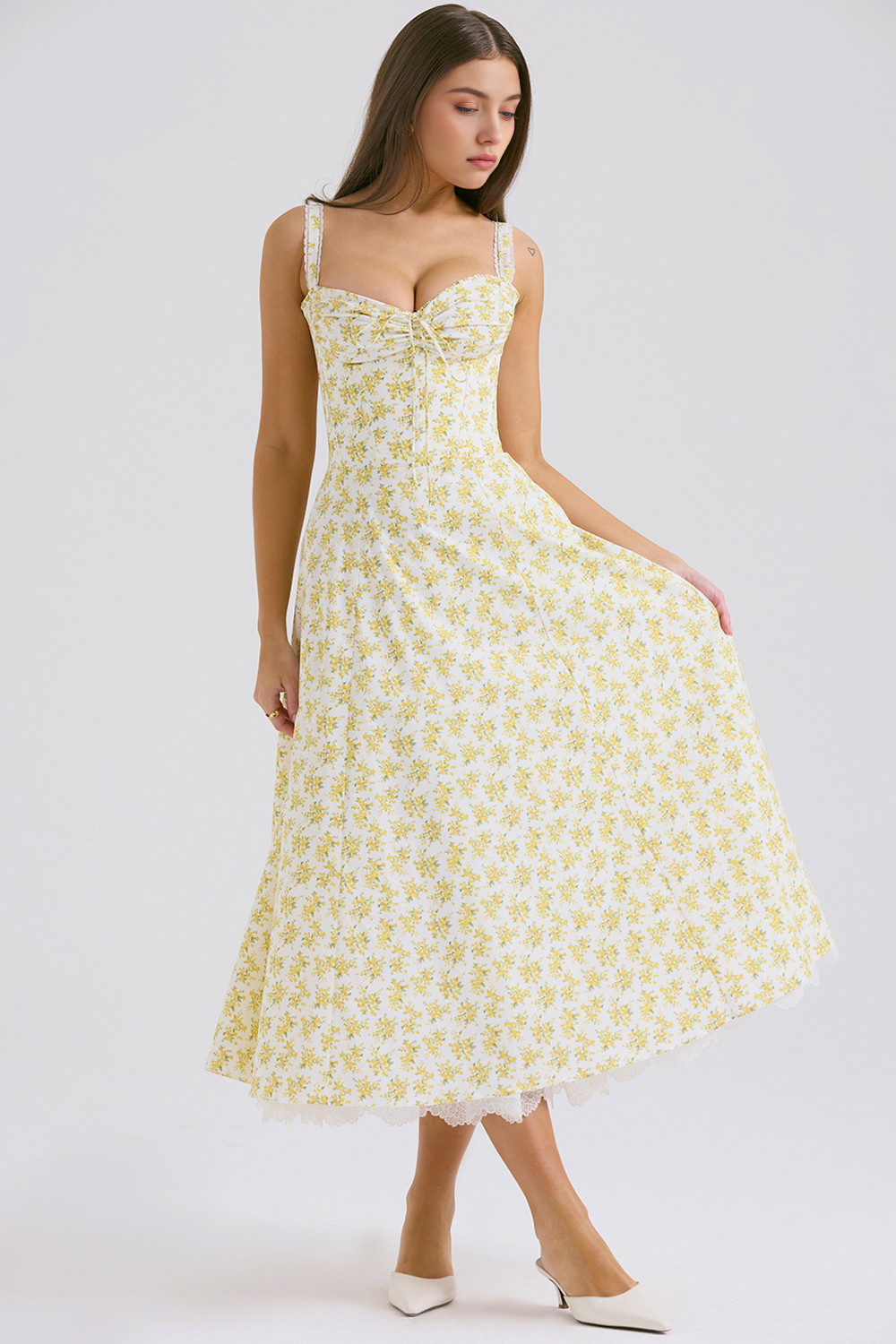Floral Charm Midi Dress