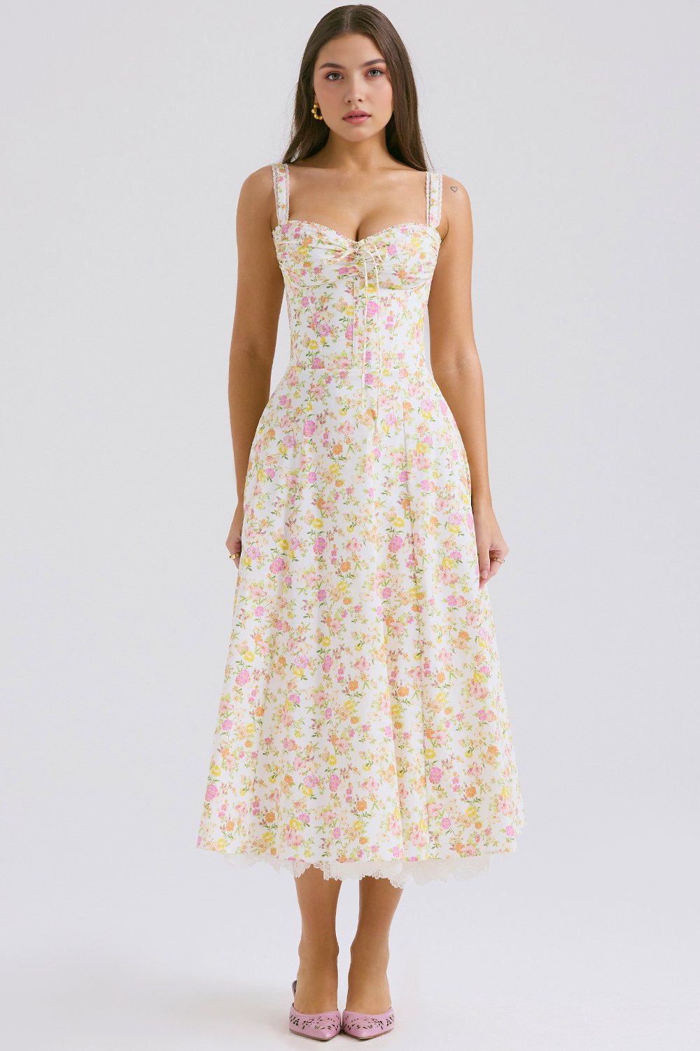 Floral Charm Midi Dress