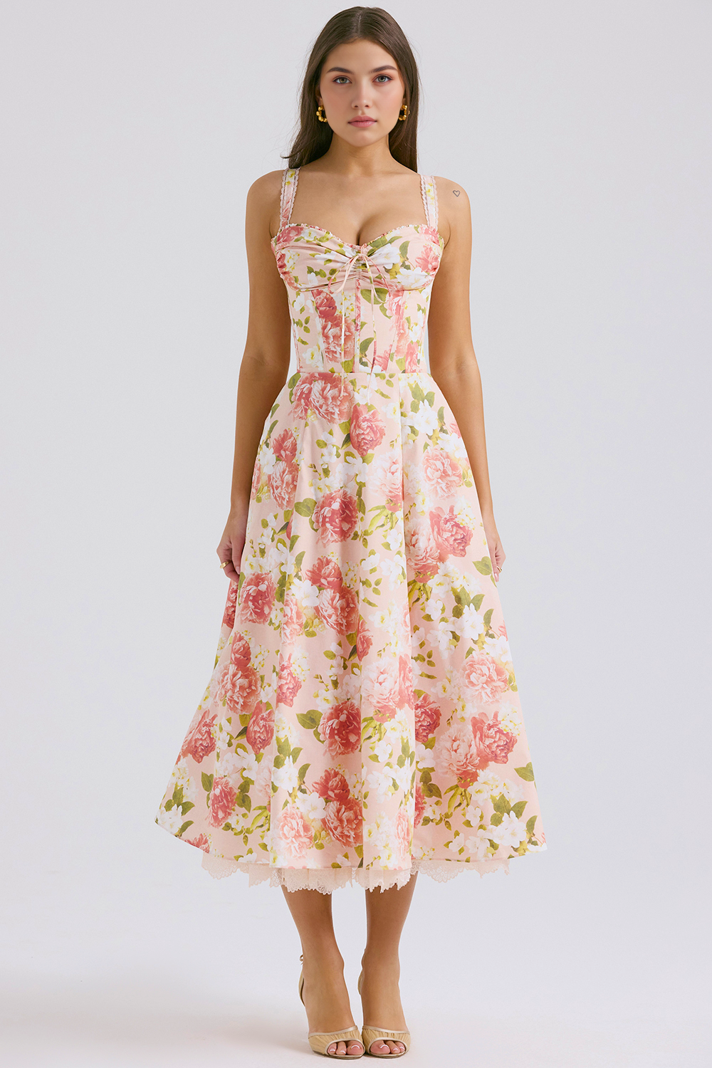 Floral Charm Midi Dress