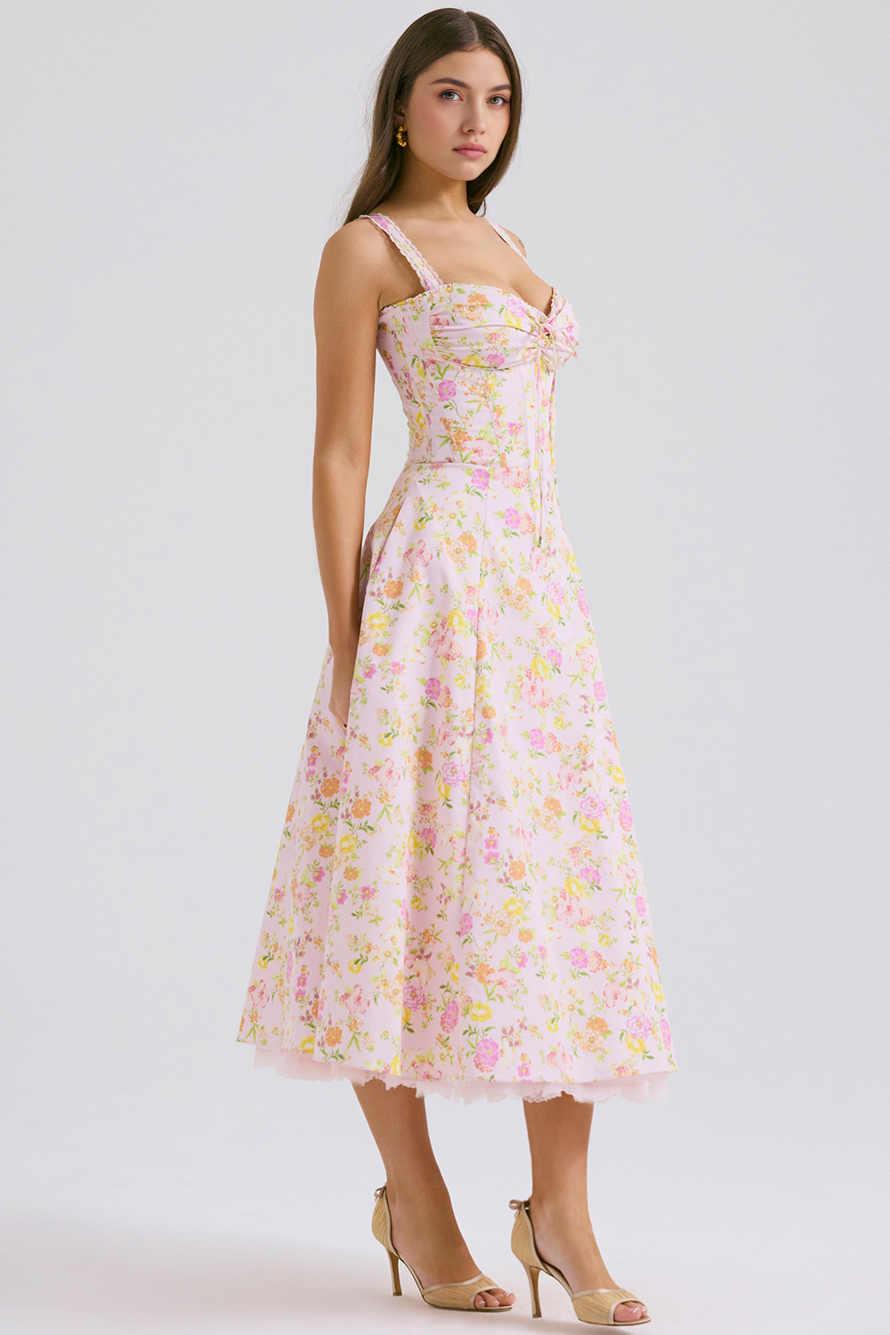 Floral Charm Midi Dress