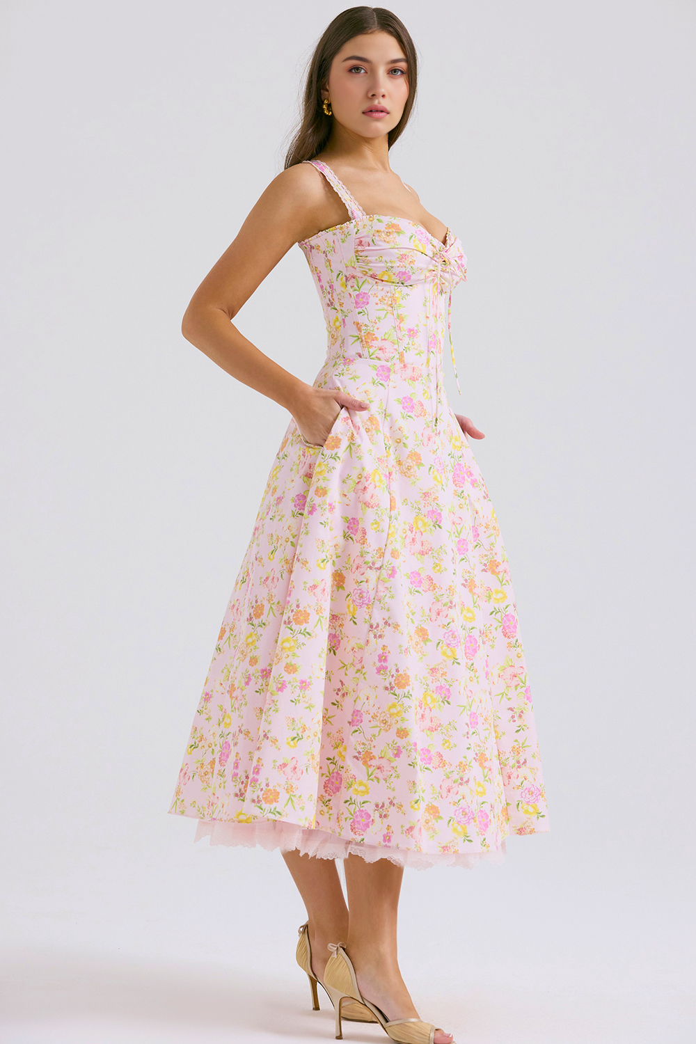 Floral Charm Midi Dress