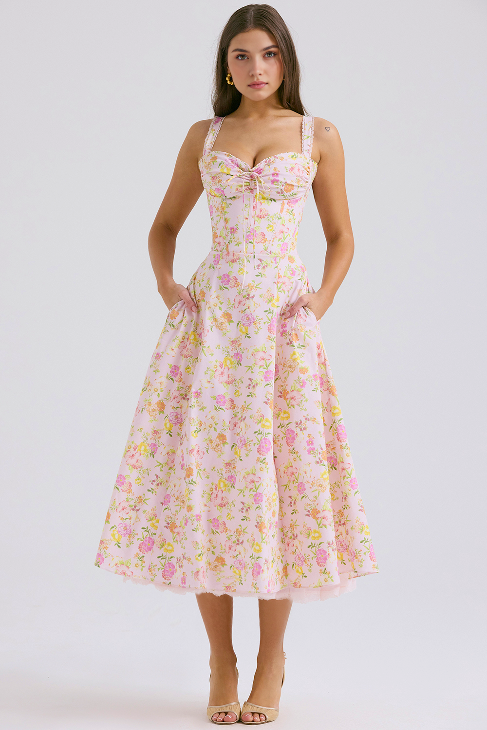 Floral Charm Midi Dress