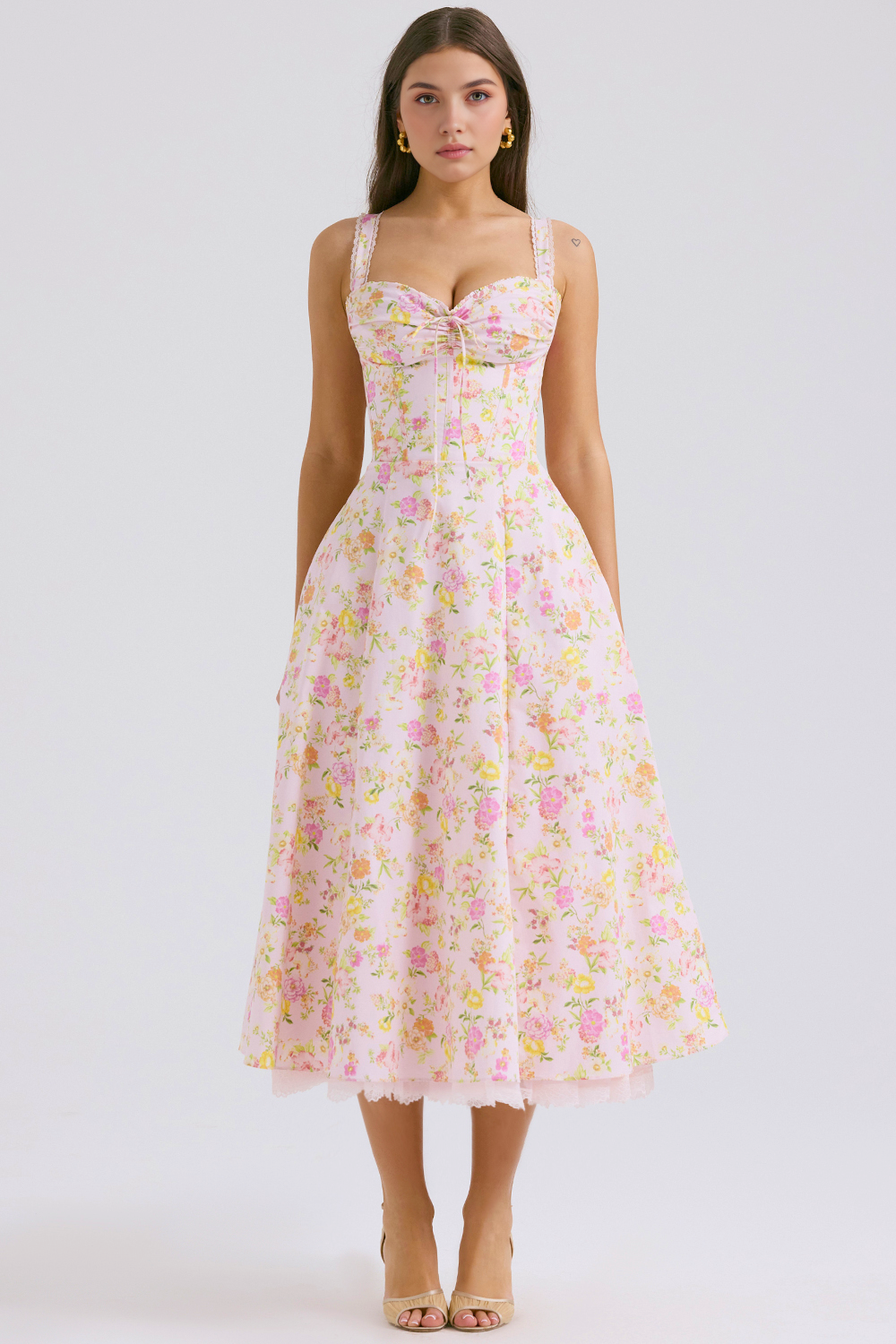 Floral Charm Midi Dress
