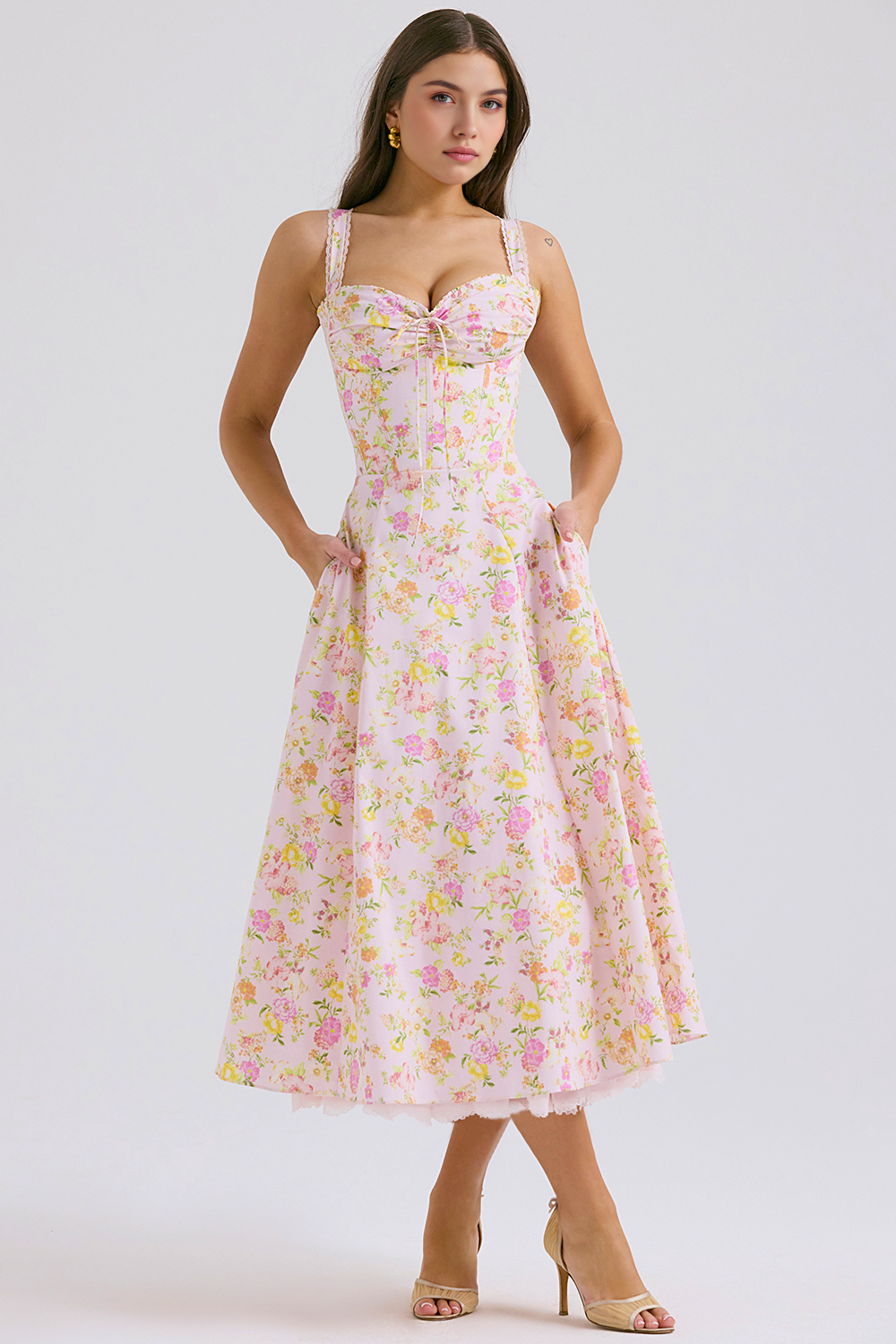 Floral Charm Midi Dress