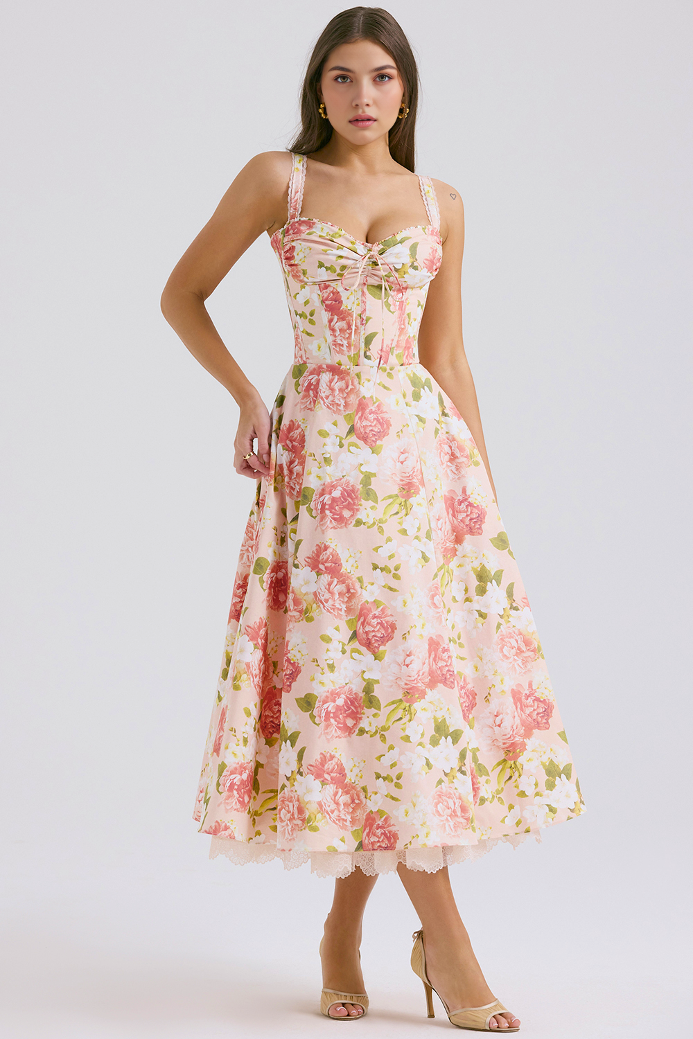 Floral Charm Midi Dress