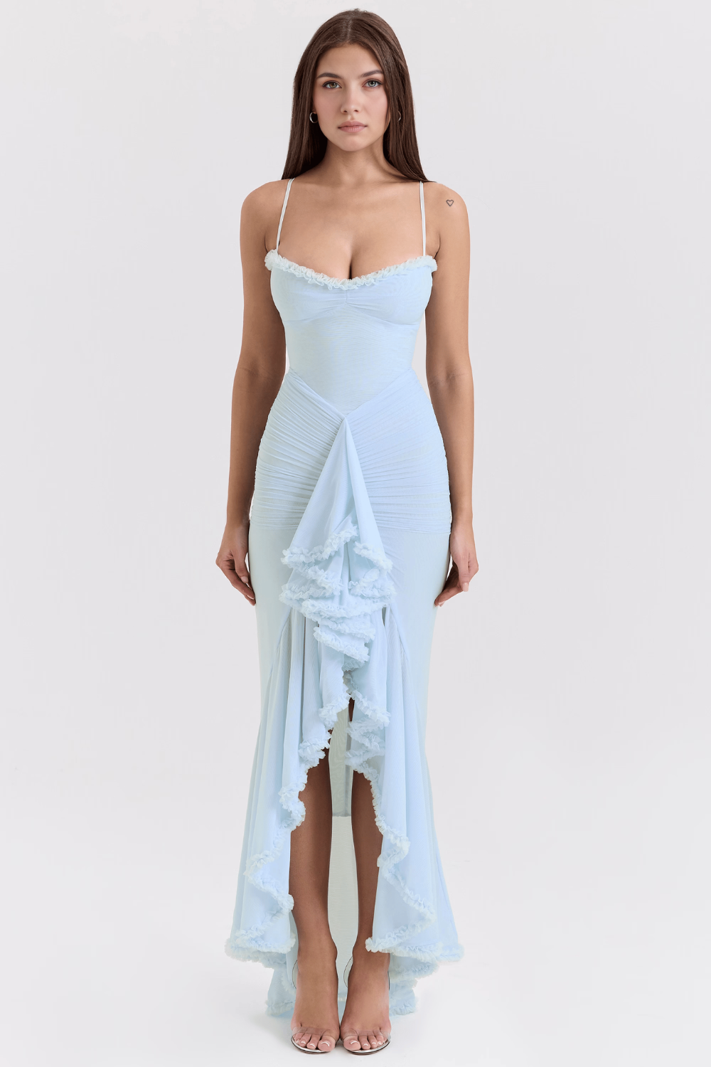 Flattering Celebration Ruffle Gown
