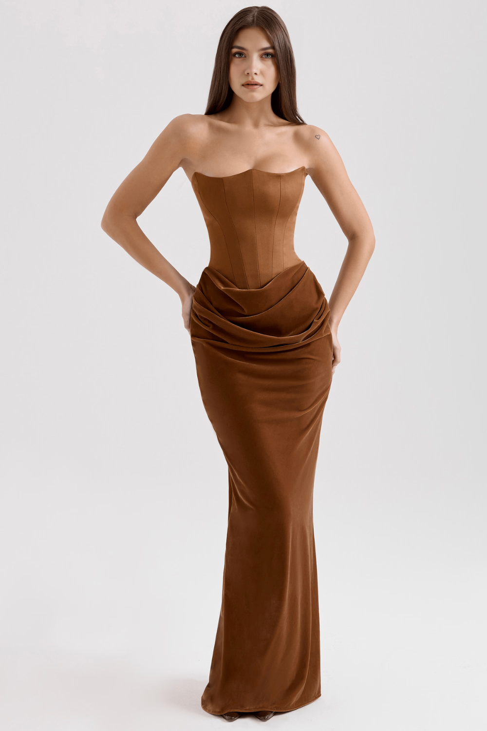 Mint Satin Gown for Effortless Elegance