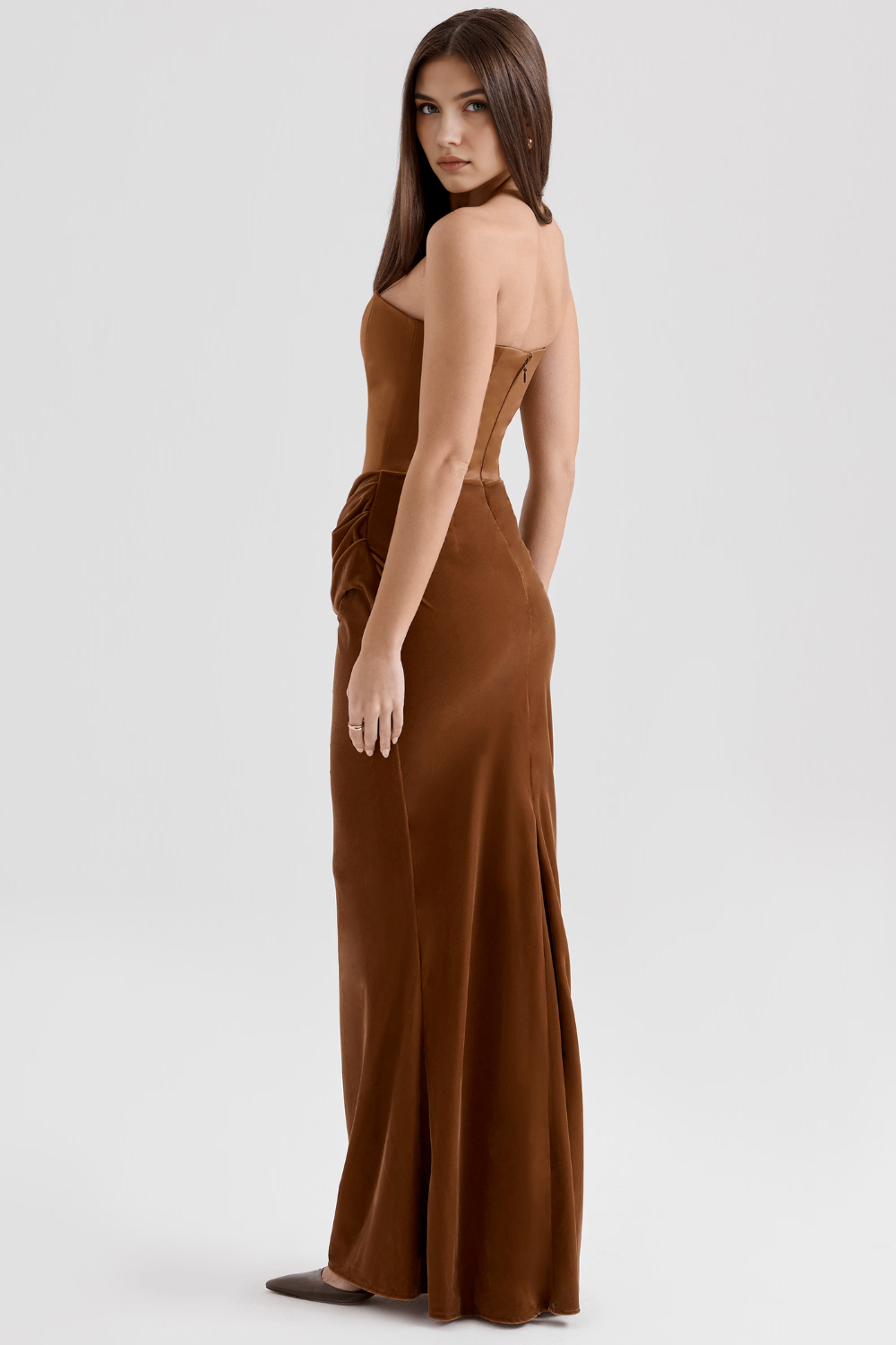 Mint Satin Gown for Effortless Elegance