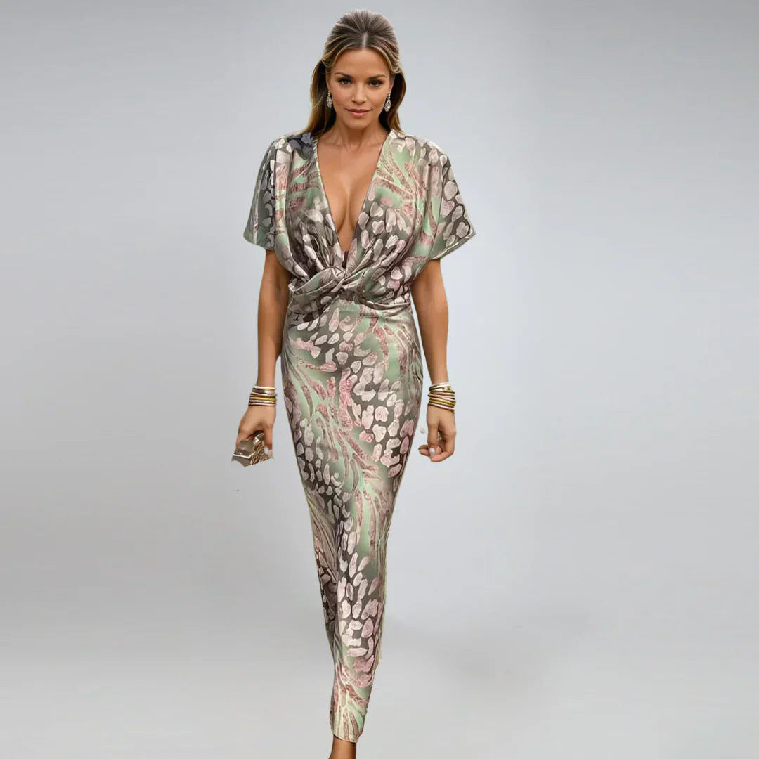 Graceful Twist Maxi Dress
