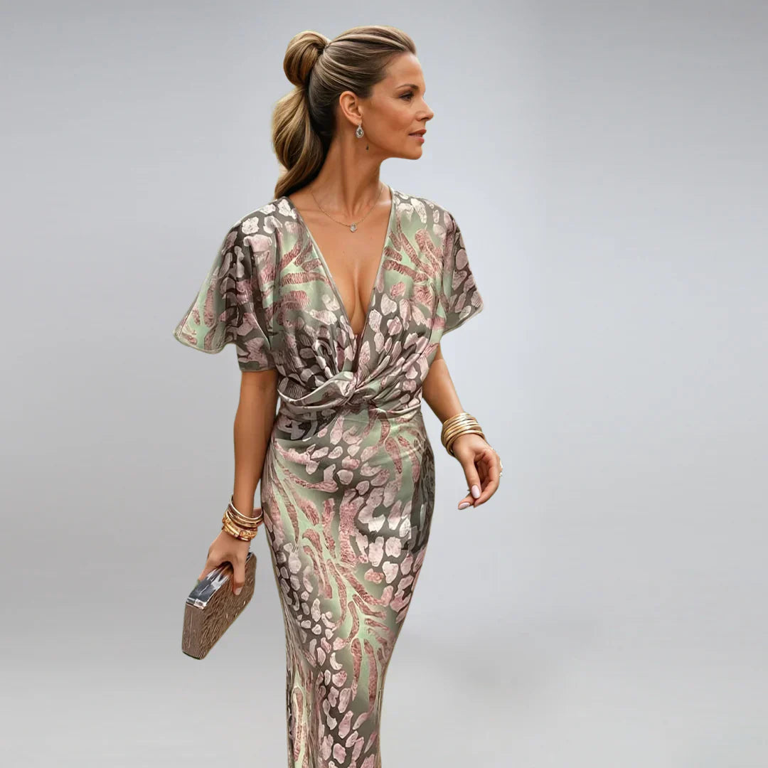 Graceful Twist Maxi Dress