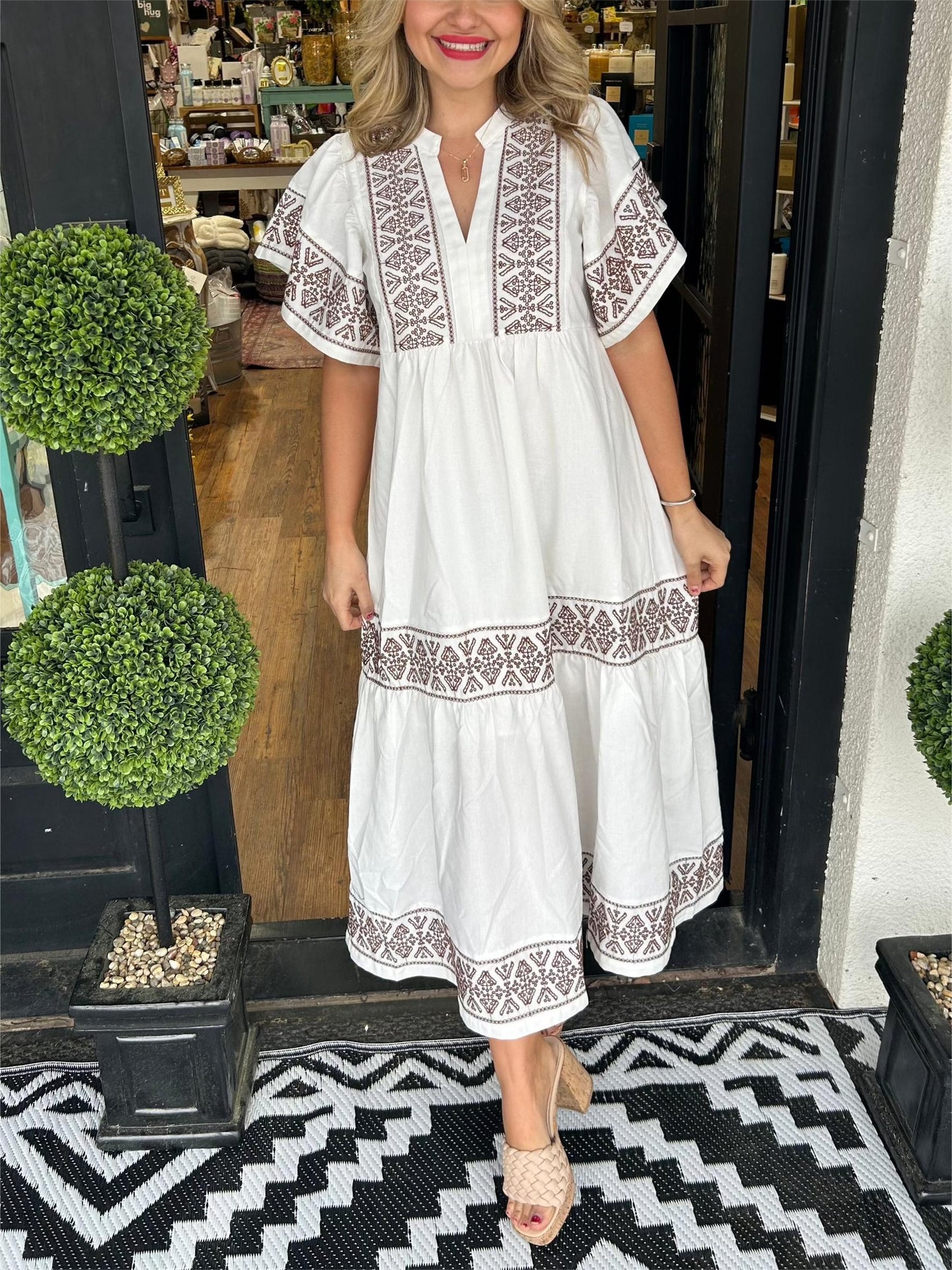 Effortless Boho Elegance Midi Dress
