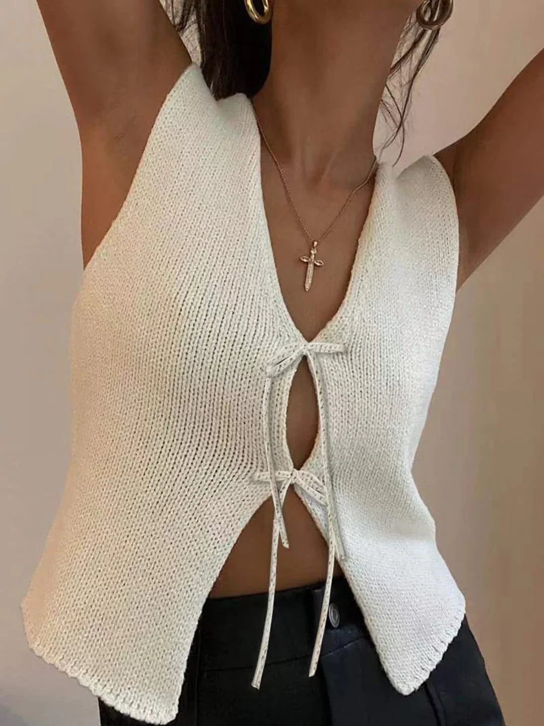 Chic Knot Sweater Vest
