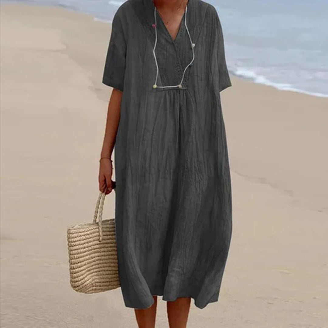 Elegant-Breeze Midi Dress