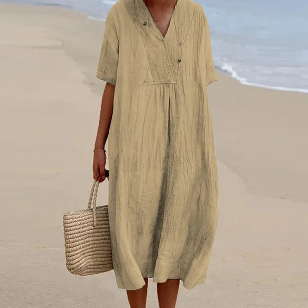 Elegant-Breeze Midi Dress