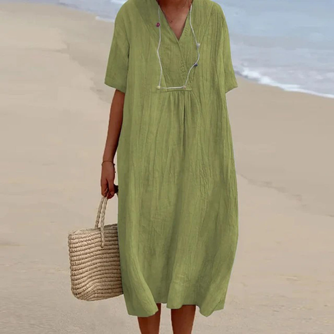 Elegant-Breeze Midi Dress