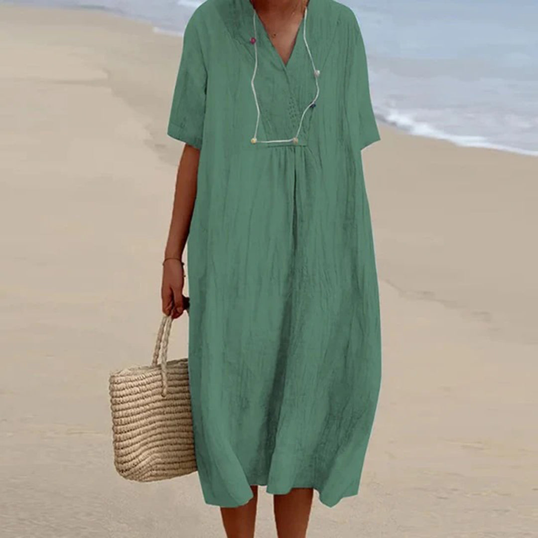 Elegant-Breeze Midi Dress