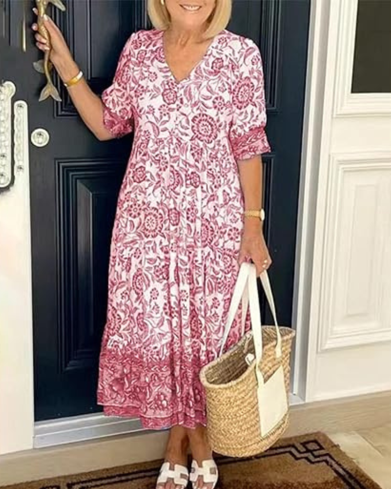 Effortless Elegance Floral Dress